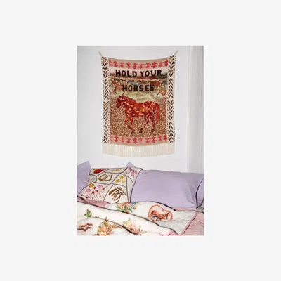 Urban Outfitters Hold Your Horses Tapestry 76cm x 67cm at Urban Outfitters