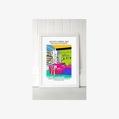 Urban Outfitters blanchouse New York Penthouse Wall Art Print - White 2 at Urban Outfitters