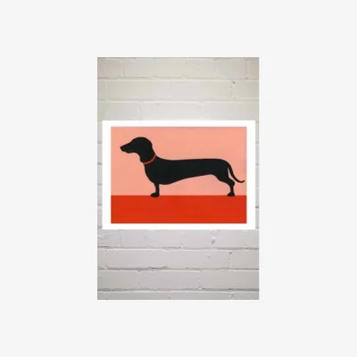 Urban Outfitters Dachshund Wall Art - Assorted UK 3 at Urban Outfitters