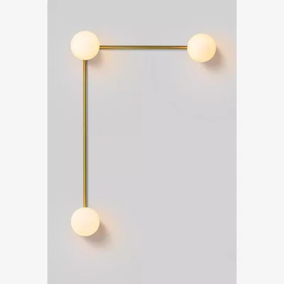 Urban Outfitters houseof Brass Corner Wall Light - Grey ALL at Urban Outfitters