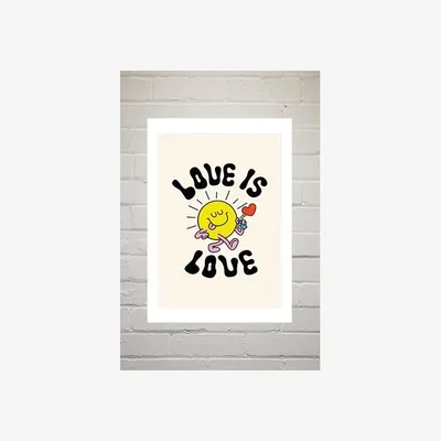 Urban Outfitters Love Is Love Wall Art Print - Assorted 2 at Urban Outfitters