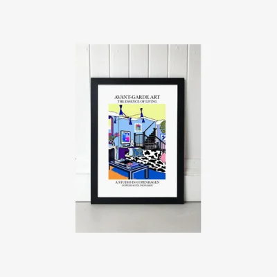 Urban Outfitters blanchouse Copenhagen Wall Art Print - Black 1 at Urban Outfitters