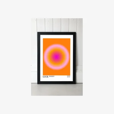 Urban Outfitters Luck Wall Art Print - Black 2 at Urban Outfitters