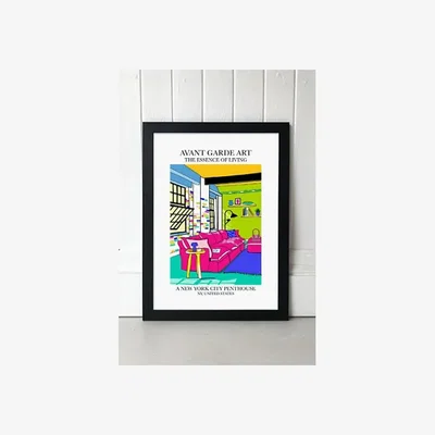 Urban Outfitters blanchouse New York Penthouse Wall Art Print - Black 2 at Urban Outfitters