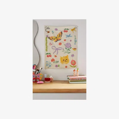 Urban Outfitters Perla Embroidered Tapestry 50.8cm x 38.1cm at Urban Outfitters
