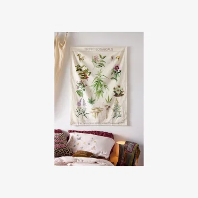 Urban Outfitters Botanical Chart Tapestry - Neutral ALL at Urban Outfitters