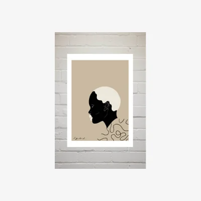 Urban Outfitters Hali Igwelaezoh Not Looking Back Wall Art Print - Assorted UK 3 at Urban Outfitters