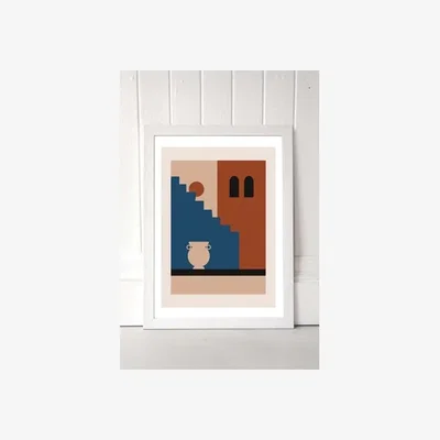 Urban Outfitters Fae Jay Midday Heat Wall Art Print - White UK 3 at Urban Outfitters