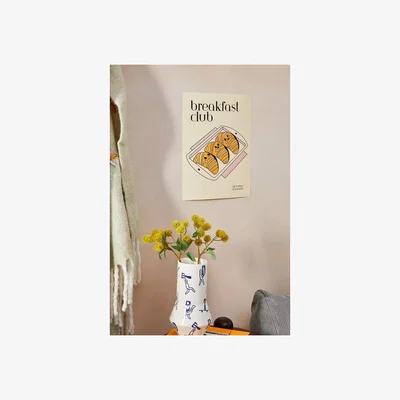 Urban Outfitters Cactus Tree Breakfast Club 30x40 Wall Art Print at Urban Outfitters