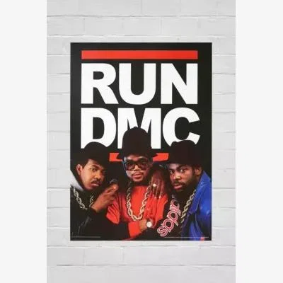 Urban Outfitters Urban Outfitters Run DMC 30x40 Poster - Red