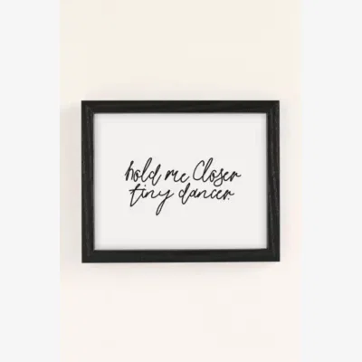 Urban Outfitters Honeymoon Hotel Hold Me Closer Wall Art Print - Black 2 at Urban Outfitters