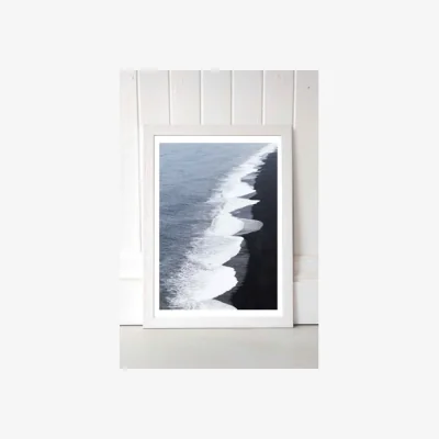 Urban Outfitters Honeymoon Hotel The Warmest Blue Wall Art Print - White 1 at Urban Outfitters