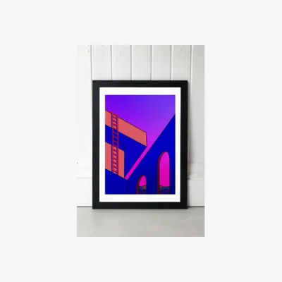 Urban Outfitters Hand Jazz Pink Dusk Wall Art Print - Black 1 at Urban Outfitters