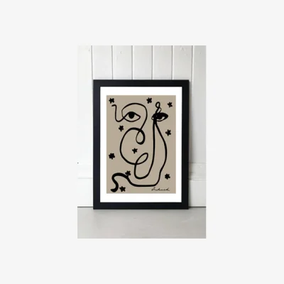 Urban Outfitters Hali Igwelaezoh Abstract Wall Art Print - Black 1 at Urban Outfitters