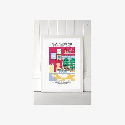 Urban Outfitters blanchouse Florence Wall Art Print - White 2 at Urban Outfitters