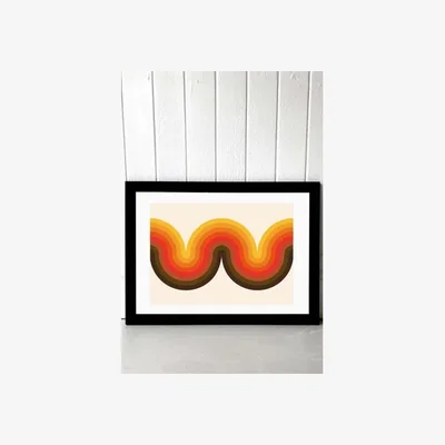 Urban Outfitters Delta Nova Beyond The Curve Wall Art Print - Black 1 at Urban Outfitters