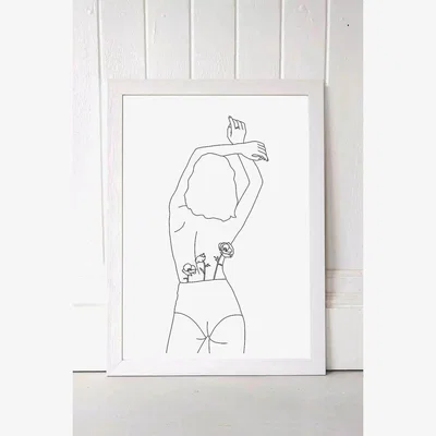 Urban Outfitters Sundry Society Nudie Pants Wall Art Print - White 2 at Urban Outfitters