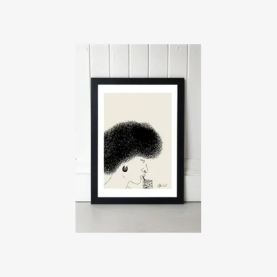 Urban Outfitters Hali Igwelaezoh Hot Girl Juice Wall Art Print - Black 2 at Urban Outfitters