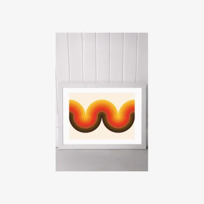 Urban Outfitters Delta Nova Beyond The Curve Wall Art Print - White 1 at Urban Outfitters