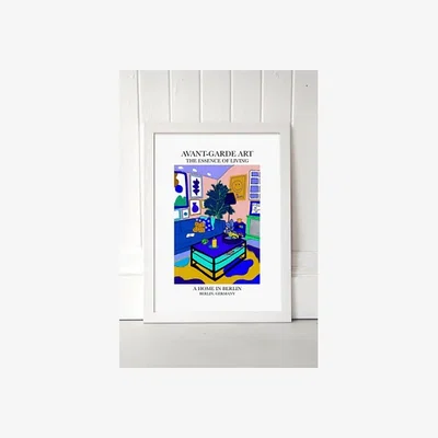 Urban Outfitters blanchouse Berlin Wall Art Print - White UK 3 at Urban Outfitters