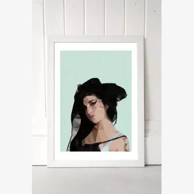Urban Outfitters Studio Cockatoo ‘Amy' Wall Art Print - White UK 3 at Urban Outfitters