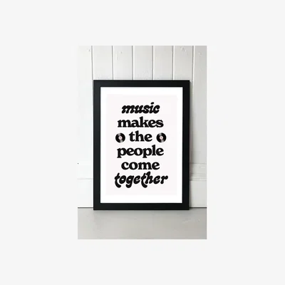 Urban Outfitters Come Together Wall Art Print - Black 2 at Urban Outfitters