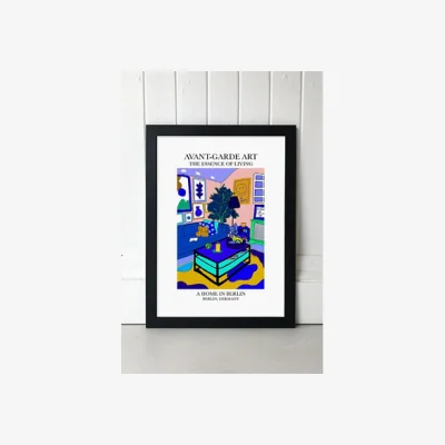 Urban Outfitters blanchouse Berlin Wall Art Print - Black 1 at Urban Outfitters