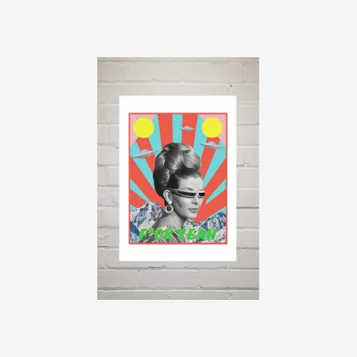 Urban Outfitters Msgonzalez F**K Yeah Wall Art Print - Assorted 1 at Urban Outfitters