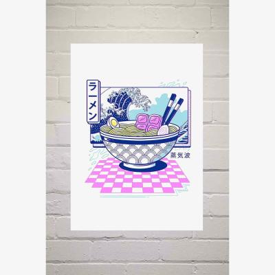 Urban Outfitters Vincent Trinidad Vaporwave Ramen Wall Art Print - Assorted 2 at Urban Outfitters