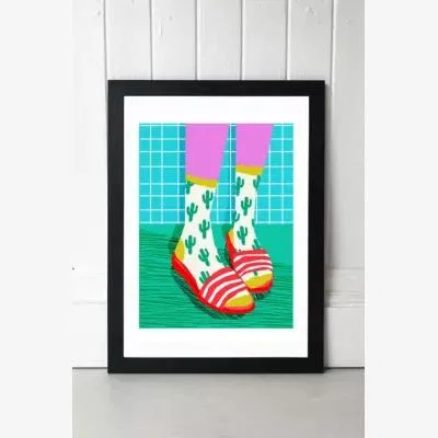 Urban Outfitters Wacka Design Sliders Wall Art Print - Black 2 at Urban Outfitters