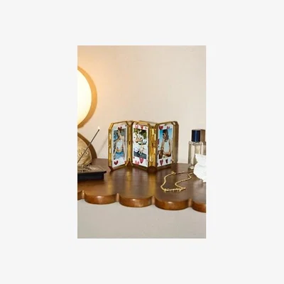 Urban Outfitters Deco Tri-Fold Instax Frame - Gold ALL at Urban Outfitters