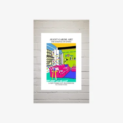 Urban Outfitters blanchouse New York Penthouse Wall Art Print - Assorted UK 3 at Urban Outfitters