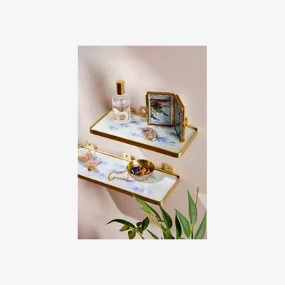 Urban Outfitters Urban Outfitters Watercolour Cats Small Shelf - Blue ALL