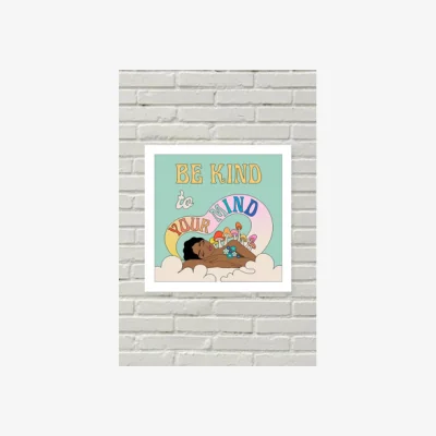 Urban Outfitters Exquisite Paradox Be Kind To Your Mind Wall Art Print - Assorted 1 at Urban Outfitters