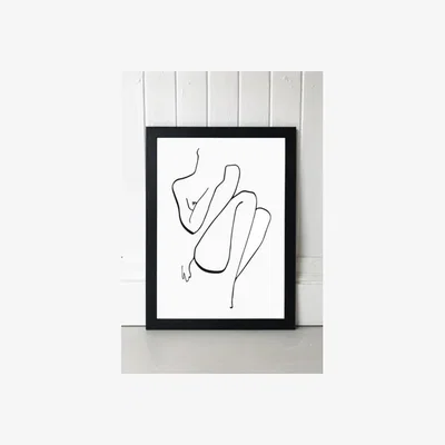 Urban Outfitters Joanna Mudrowska Calm Wall Art Print - Black 1 at Urban Outfitters