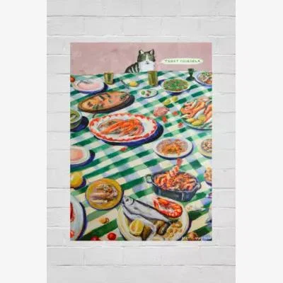 Urban Outfitters House. warmings Treat Yourself 30x40 Print at Urban Outfitters