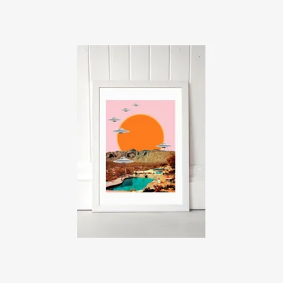 Urban Outfitters Msgonzalez They've Arrived! Wall Art Print - White UK 3 at Urban Outfitters