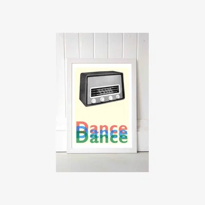 Urban Outfitters Indieprints Transmission Wall Art Print - White UK 3 at Urban Outfitters