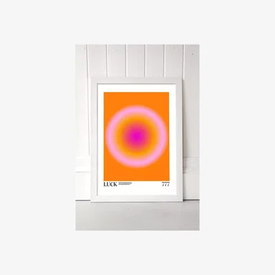 Urban Outfitters Luck Wall Art Print - White Frame UK 3 at Urban Outfitters