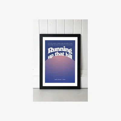 Urban Outfitters Up That Hill Wall Art Print - Black UK 3 at Urban Outfitters