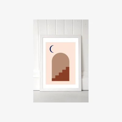 Urban Outfitters Rafael Farias Allambra Wall Art Print - White 2 at Urban Outfitters