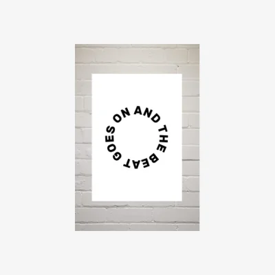 Urban Outfitters Native State Beat Goes On Graphic Wall Art Print - Assorted 1 at Urban Outfitters