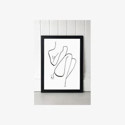 Urban Outfitters Joanna Mudrowska Calm Wall Art Print - Black UK 3 at Urban Outfitters