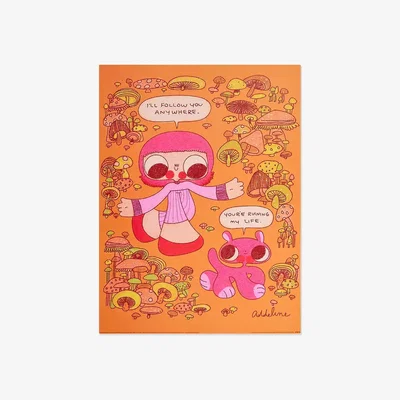 Urban Outfitters THE BURGERBABIE I Will Follow You 30x40 Wall Art Print at Urban Outfitters