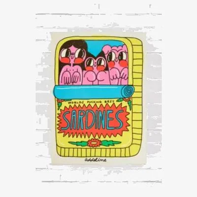 Urban Outfitters Pyramid International THE BURGERBABIE World's F*cking Best Sardine 30x40 Wall Art Print at Urban Outfitters