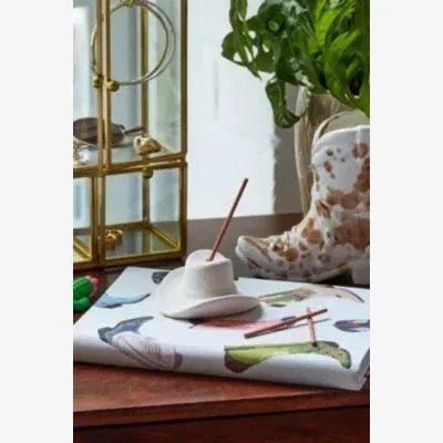 Urban Outfitters Cotton & Teak Cowboy Hat Incense Set - White ALL at Urban Outfitters