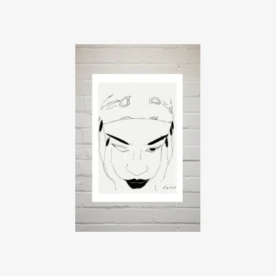 Urban Outfitters Hali Igwelaezoh Bandana Girly Wall Art Print - Assorted 1 at Urban Outfitters