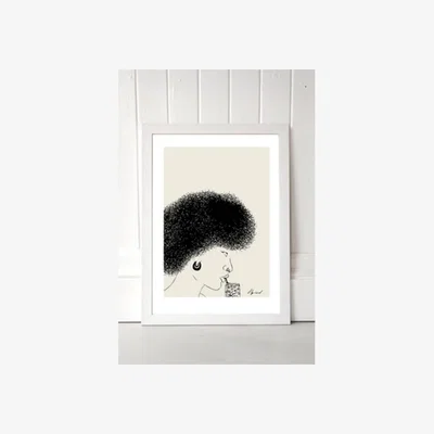 Urban Outfitters Hali Igwelaezoh Hot Girl Juice Wall Art Print - White 1 at Urban Outfitters