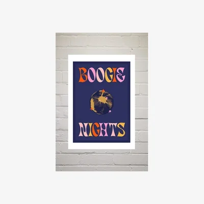 Urban Outfitters Boogie Nights Wall Art Print - Assorted UK 3 at Urban Outfitters