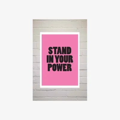 Urban Outfitters Colour TV Stand In Your Power Wall Art Print - Assorted UK 3 at Urban Outfitters